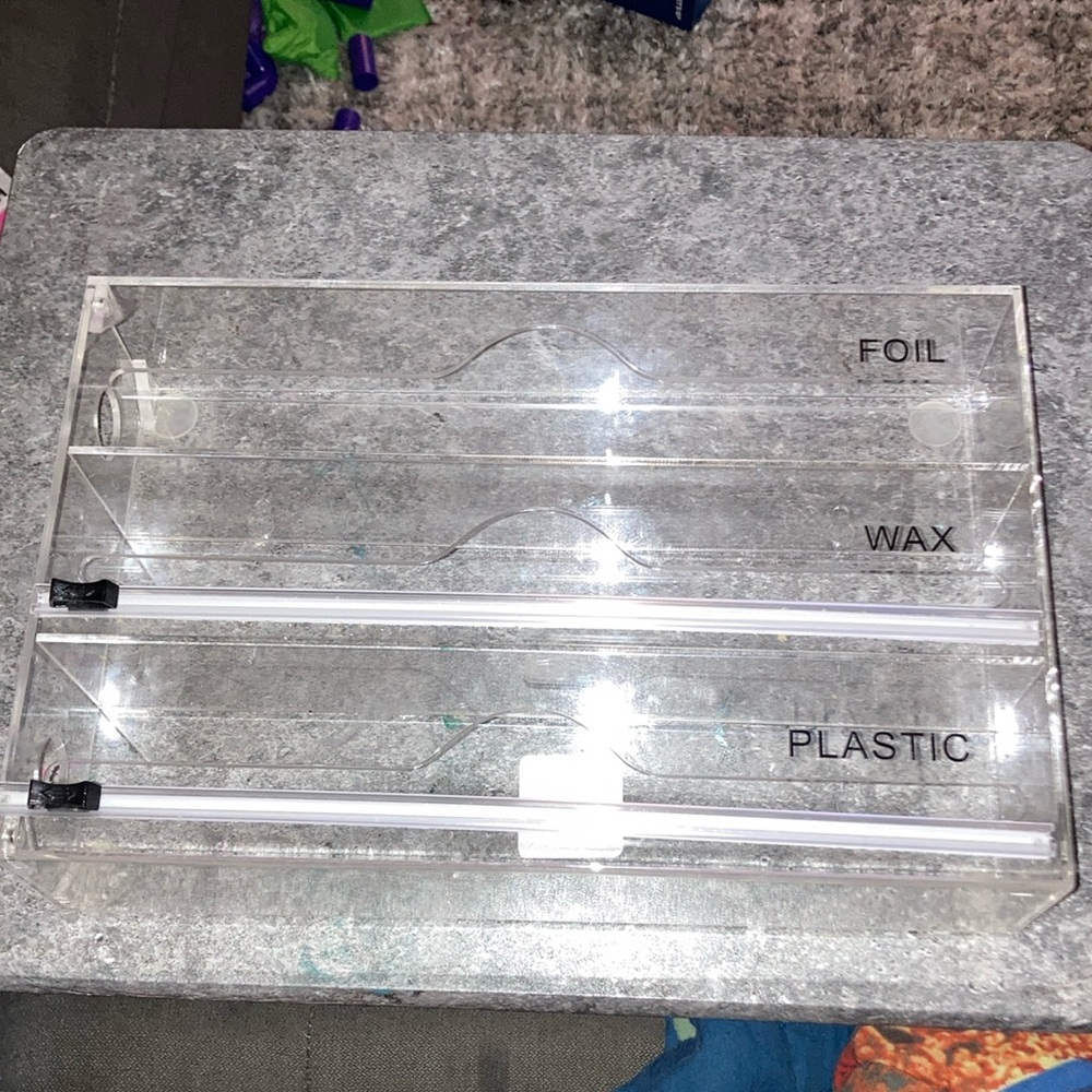 Clear Kitchen Wrap Organizer